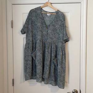 Princess Polly Green Floral Button Down Dress